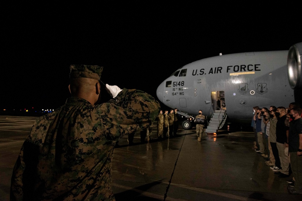 DPAA Holds Honorable Carry Ceremony