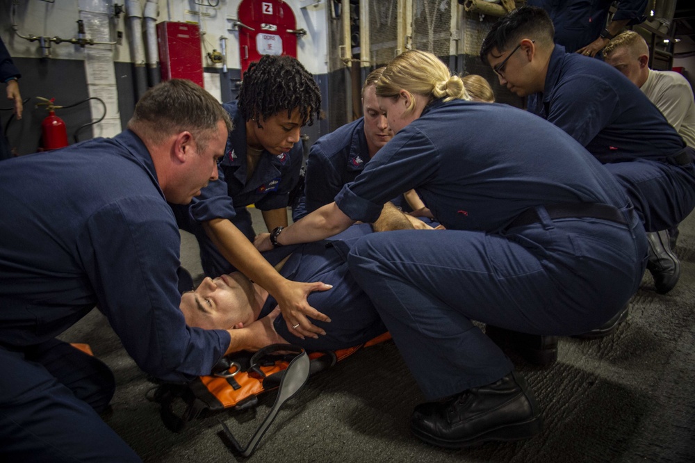 GHWB Conducts a Medical Emergency Drill