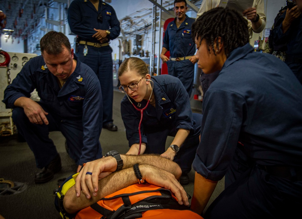 GHWB Conducts a Medical Emergency Drill