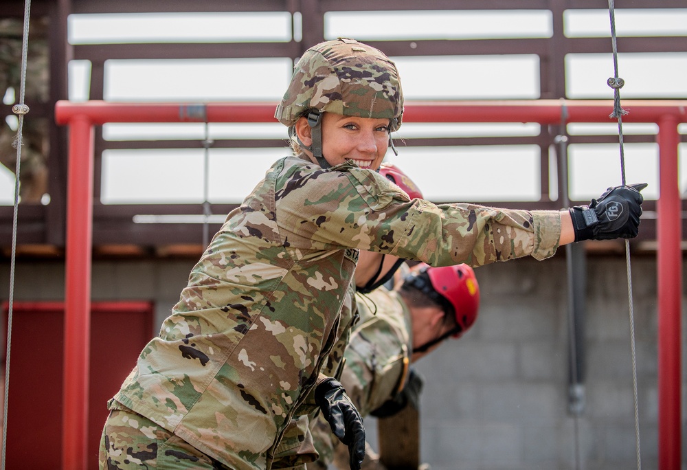 Boise State ROTC cadets take on the Leadership Reaction Course challenge