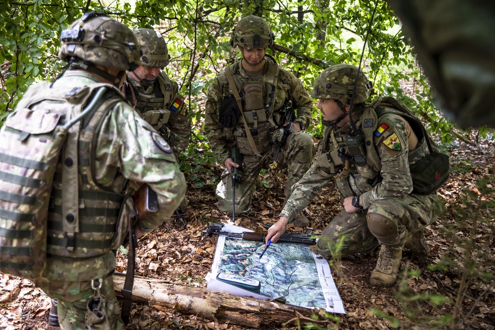 Romanian infantry trains hard during Saber Junction 21