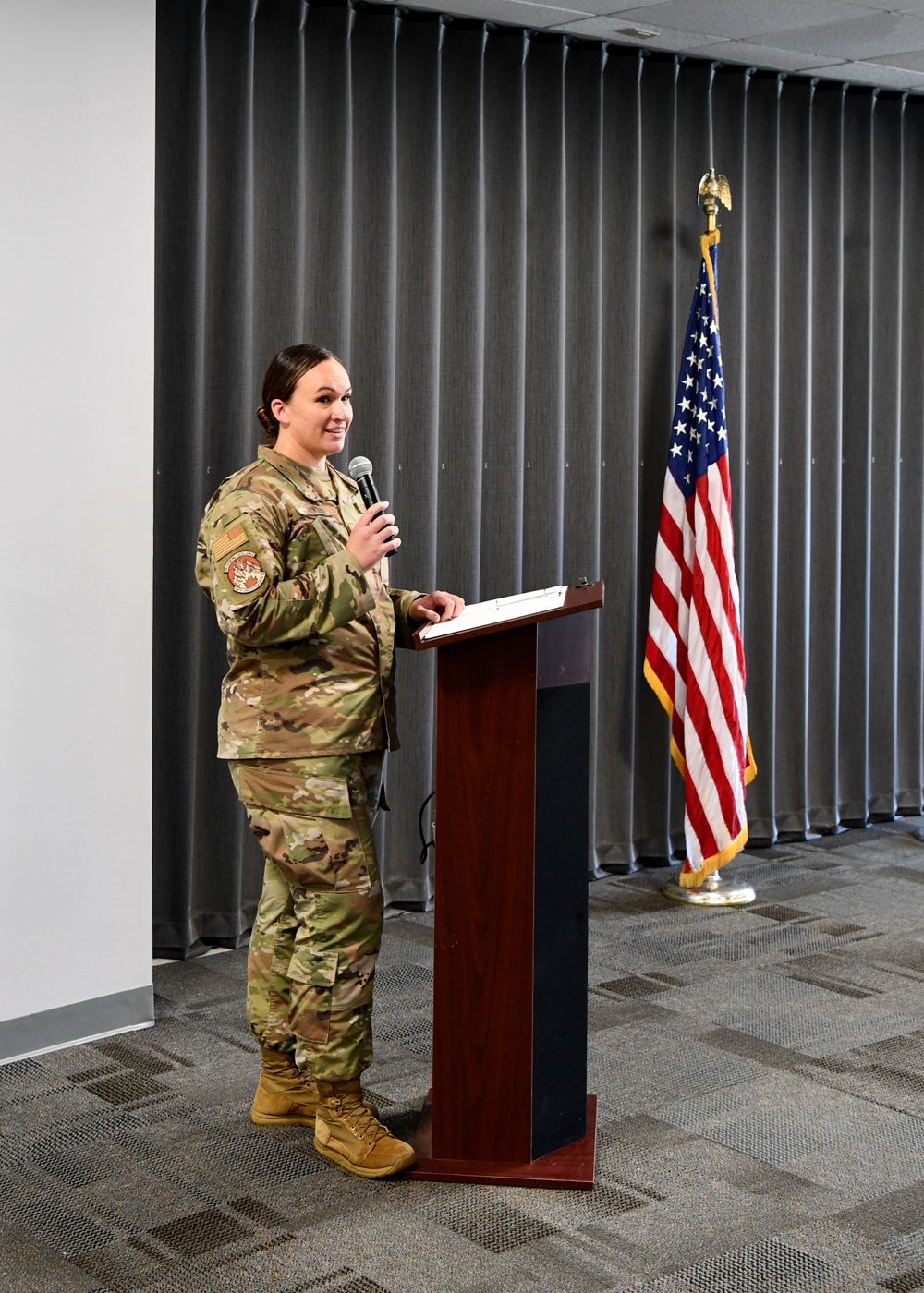 104th Fighter Wing Logistics Readiness Squadron conducts an Assumption of Authority Ceremony