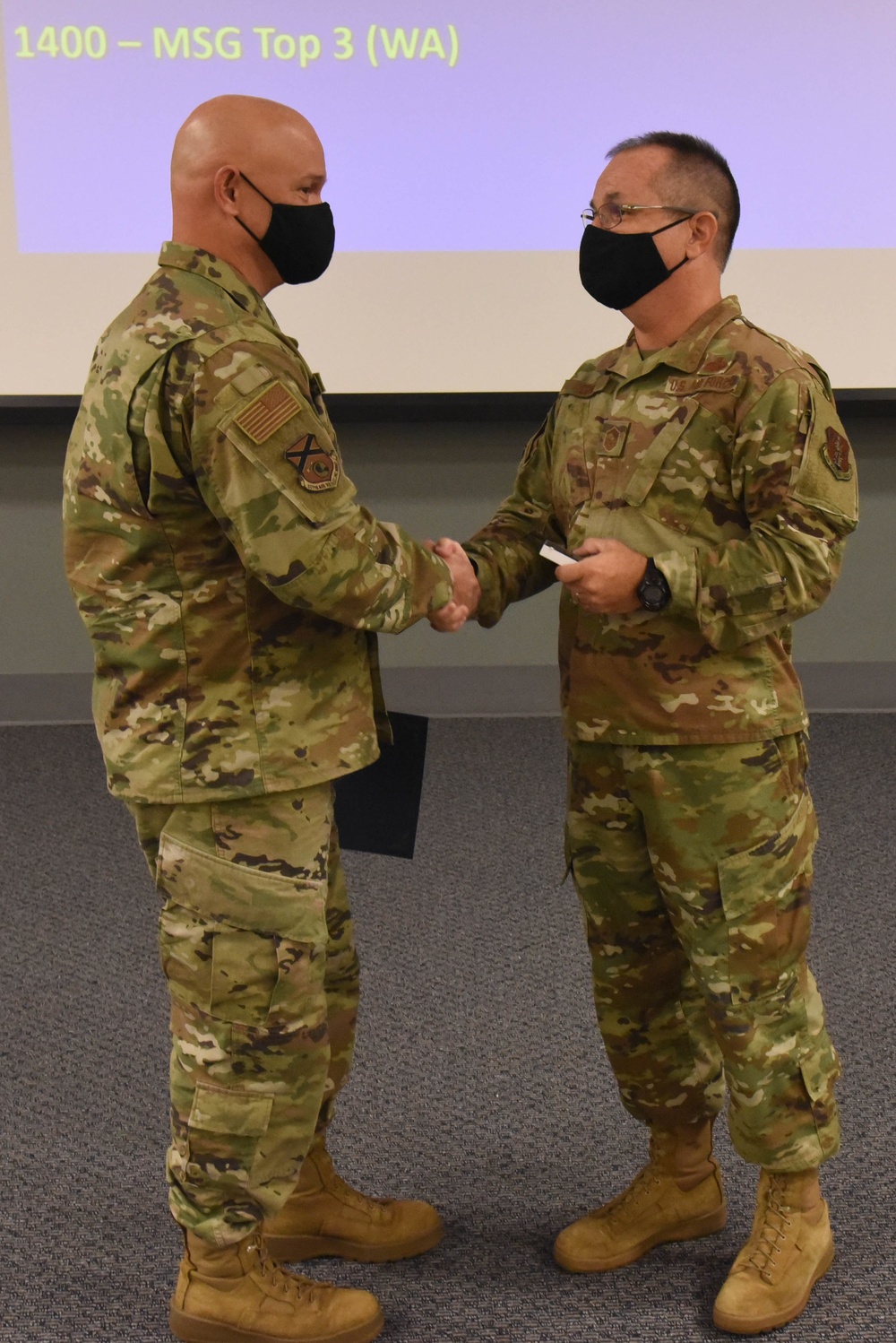 Senior Master Sgt. Stephen Edwards' Certificate of Service