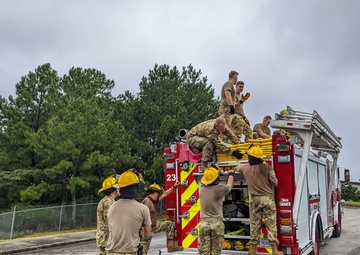 117th Firefighters Train with Hydrant