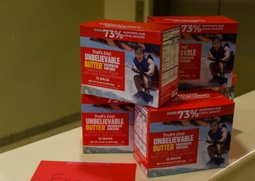 117th Family Readiness Distributes Coffee, Popcorn Donations