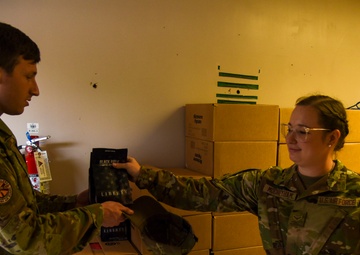 117th Family Readiness Distributes Coffee, Popcorn Donations