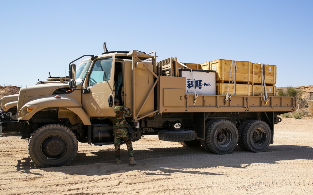 CTEF divests vehicles and ammunition to Iraqi Partner Forces.