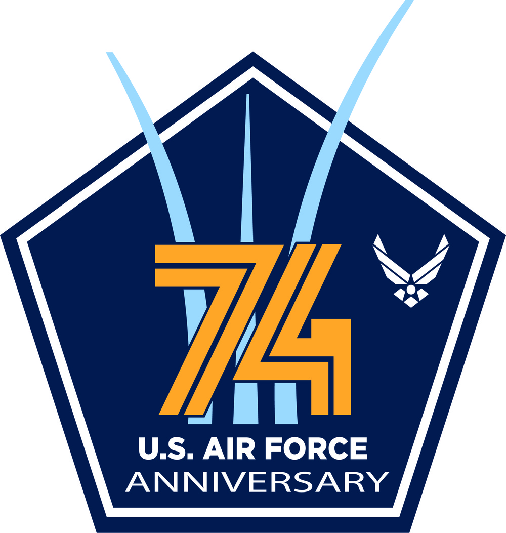 #USAF74 USAF 74th Anniversary Logo