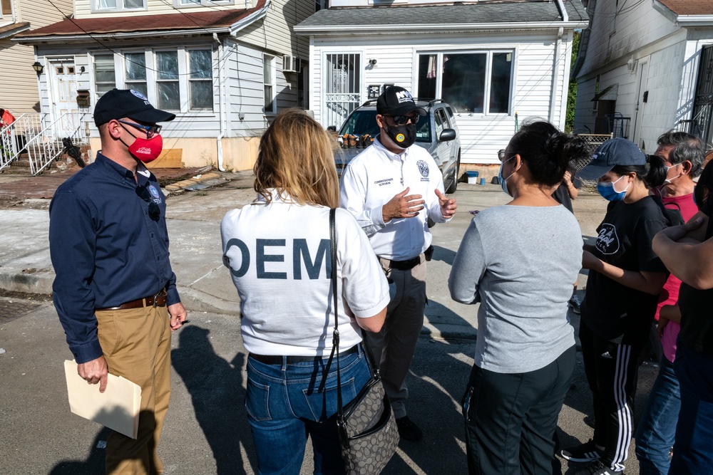 FEMA, NYCEM Meet with Residents After Flooding from Ida
