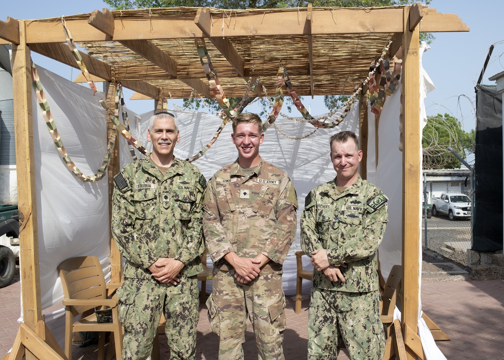 Camp Lemonnier Service Members Dwell Together During Sukkot