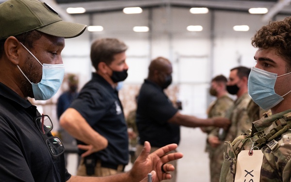 Trainer Assesses Fit During MSV Fielding