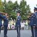 United States Air Force Honor Guard performs Honor Flight Chicago veterans at Air Force Memorial