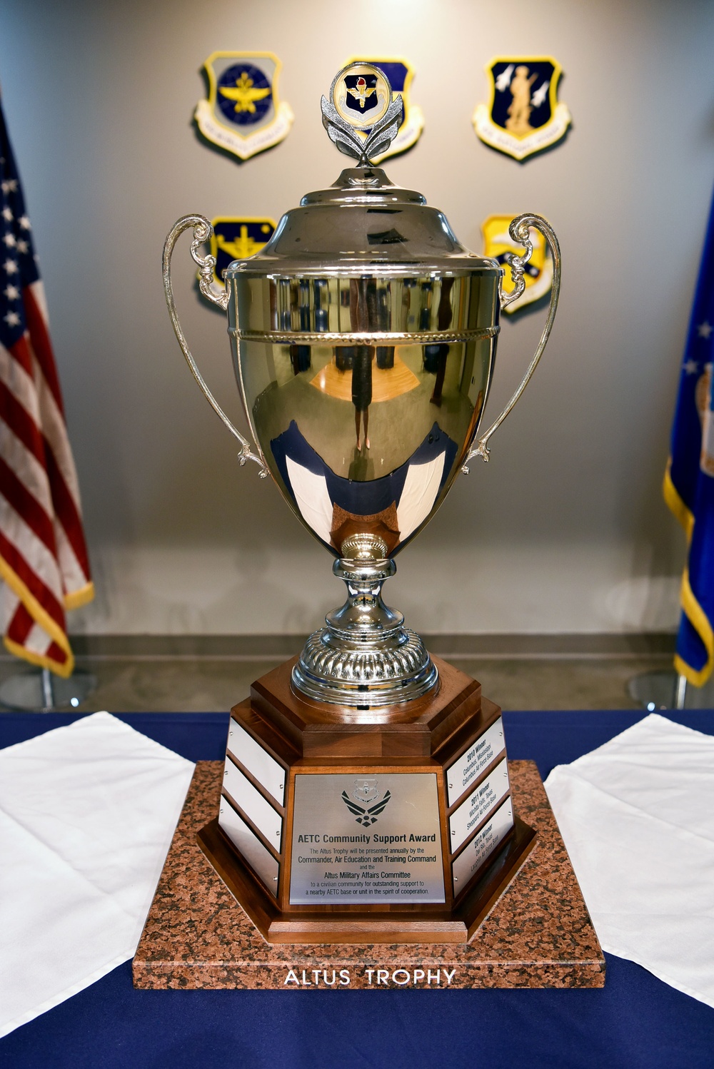 65 years of continued community support: LRAFB Community Council presented Altus Trophy