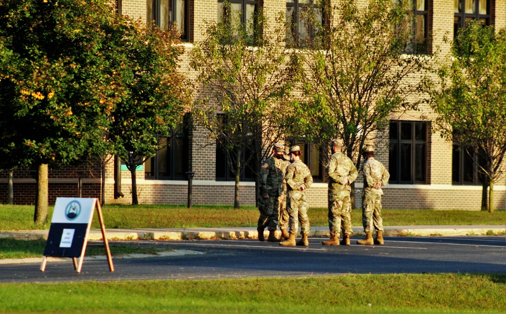 Fort McCoy NCO Academy Soldiers practice drill skills during training