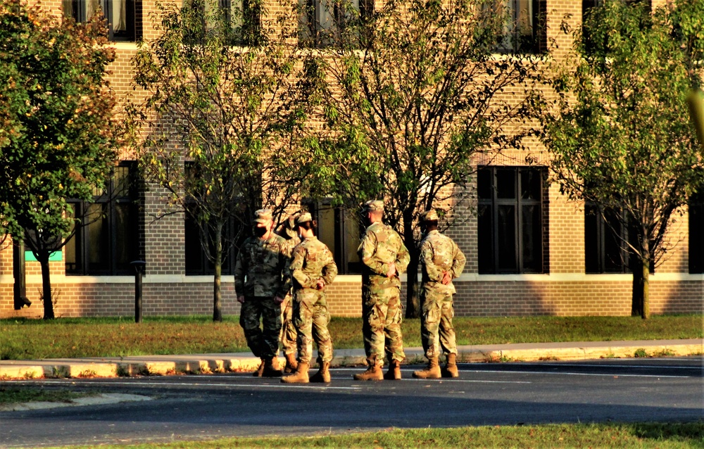 Fort McCoy NCO Academy Soldiers practice drill skills during training