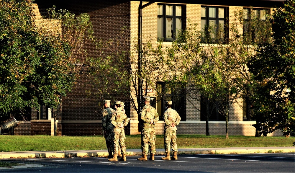 Fort McCoy NCO Academy Soldiers practice drill skills during training