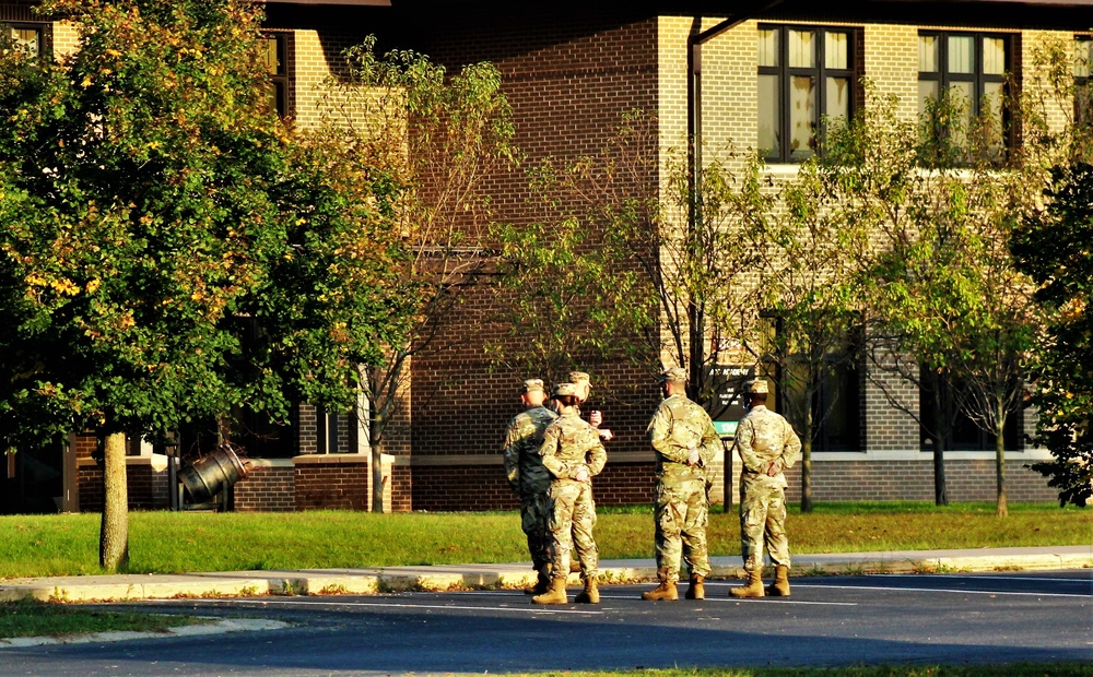 Fort McCoy NCO Academy Soldiers practice drill skills during training