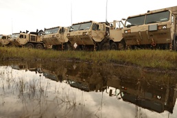 Logistic Soldiers conduct deployment readiness exercise