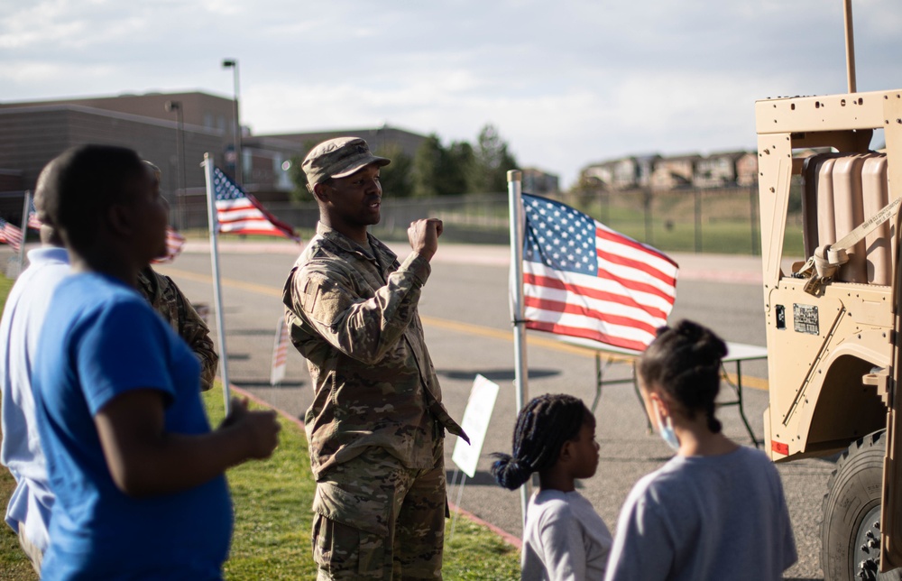 Warhorse Soldiers Attend Military Appreciation Football Game