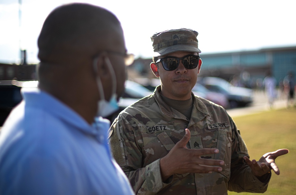 Warhorse Soldiers Attend Military Appreciation Football Game Warhorse Soldiers Attend Military Appreciation Football Game