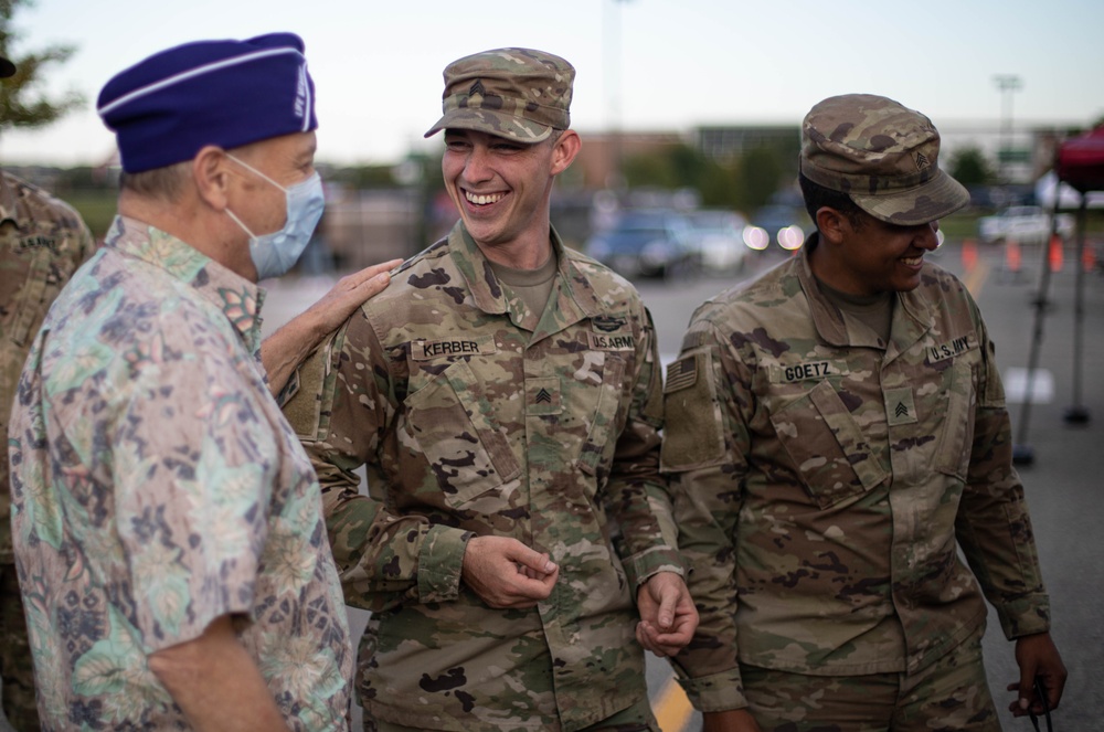 Warhorse Soldiers Attend Military Appreciation Football Game
