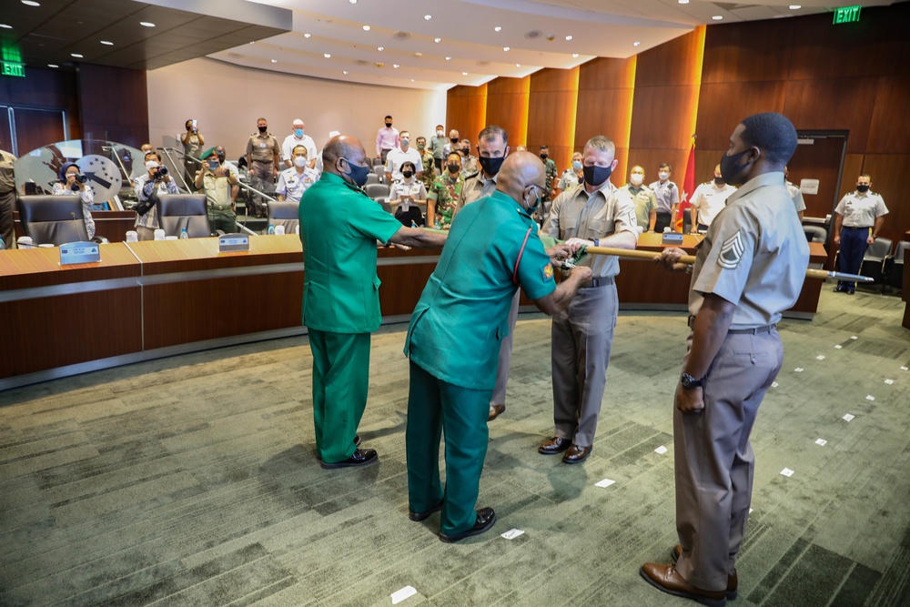 Indo-Pacific Armies Chiefs Conference/Senior Enlisted Leaders Forum 2021 Colors Casing Ceremony