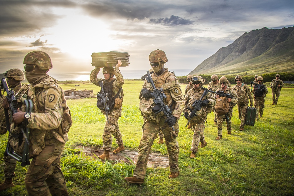 25TH DIVARTY 'STEEL CRUCIBLE' Partnership - Marines and Army Joint Air Assault Training
