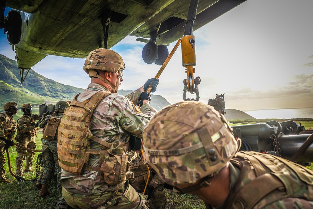 25TH DIVARTY 'STEEL CRUCIBLE' Partnership - Marines and Army Joint Air Assault Training