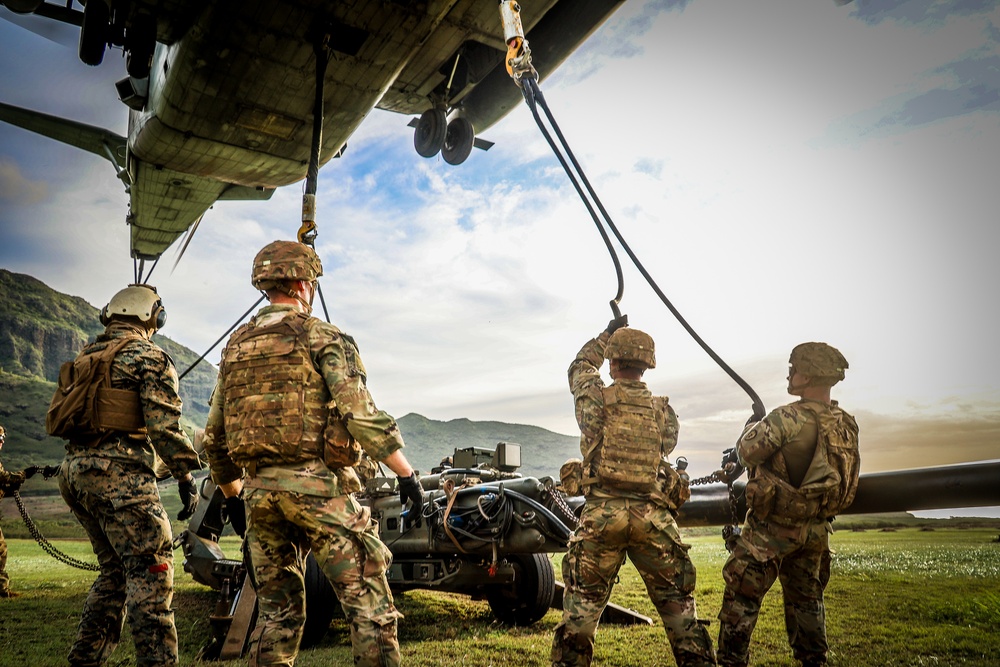25TH DIVARTY 'STEEL CRUCIBLE' Partnership - Marines and Army Joint Air Assault Training