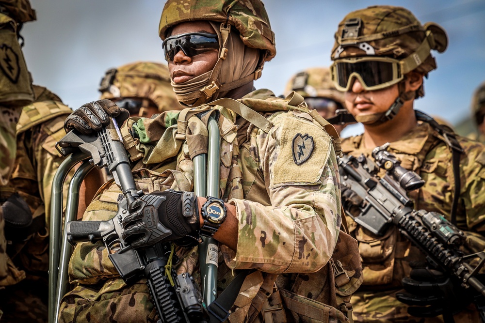 25TH DIVARTY 'STEEL CRUCIBLE' Partnership - Marines and Army Joint Air Assault Training