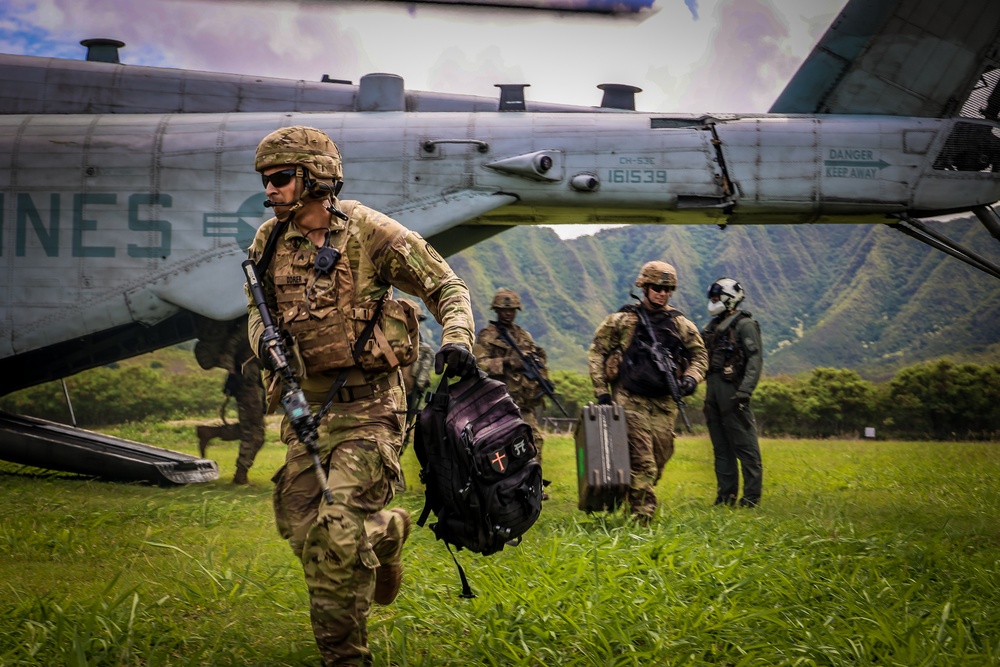 25TH DIVARTY 'STEEL CRUCIBLE' Partnership - Marines and Army Joint Air Assault Training