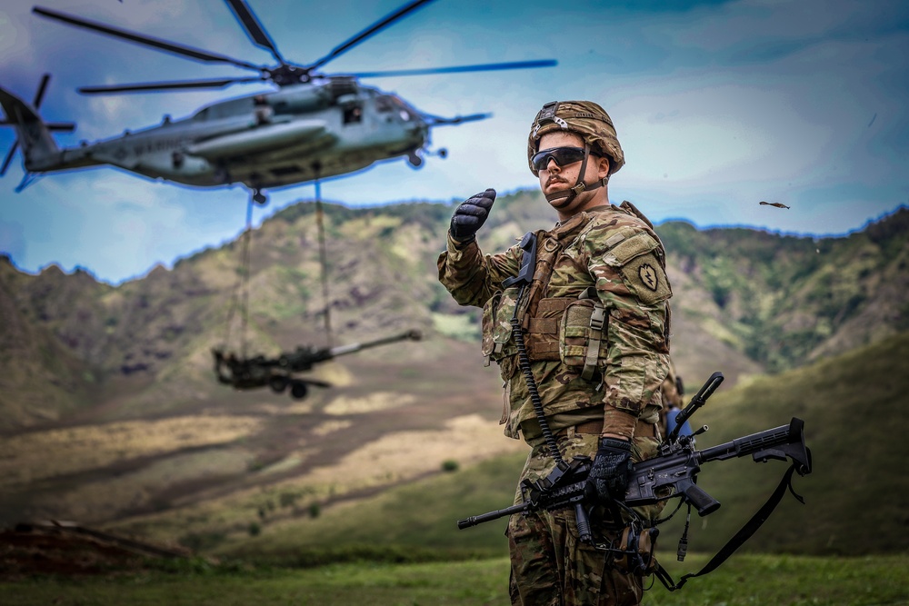 25TH DIVARTY 'STEEL CRUCIBLE' Partnership - Marines and Army Joint Air Assault Training