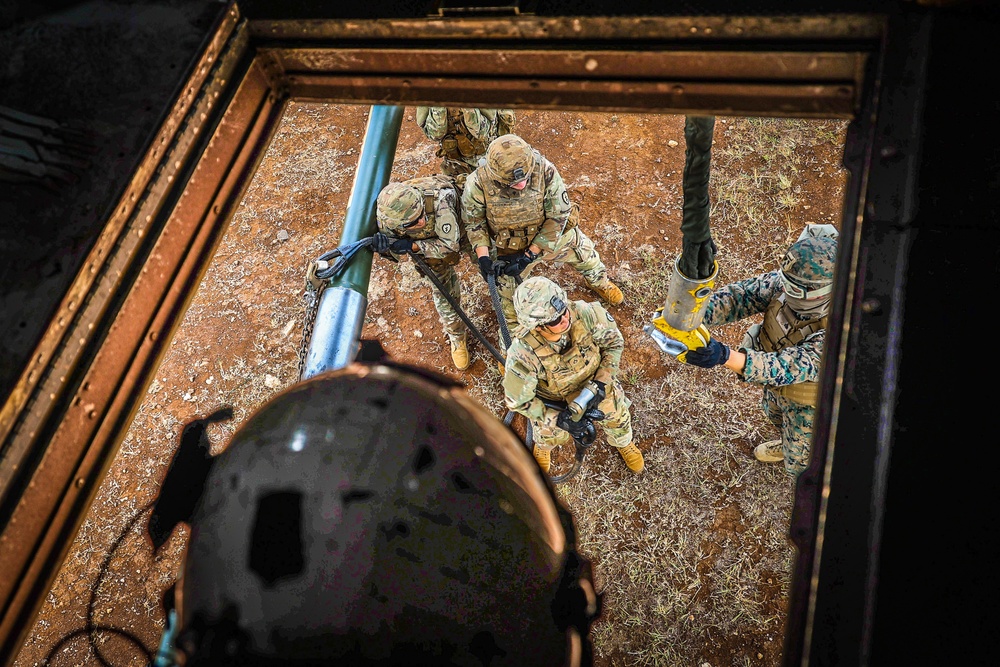 25TH DIVARTY 'STEEL CRUCIBLE' Partnership - Marines and Army Joint Air Assault Training