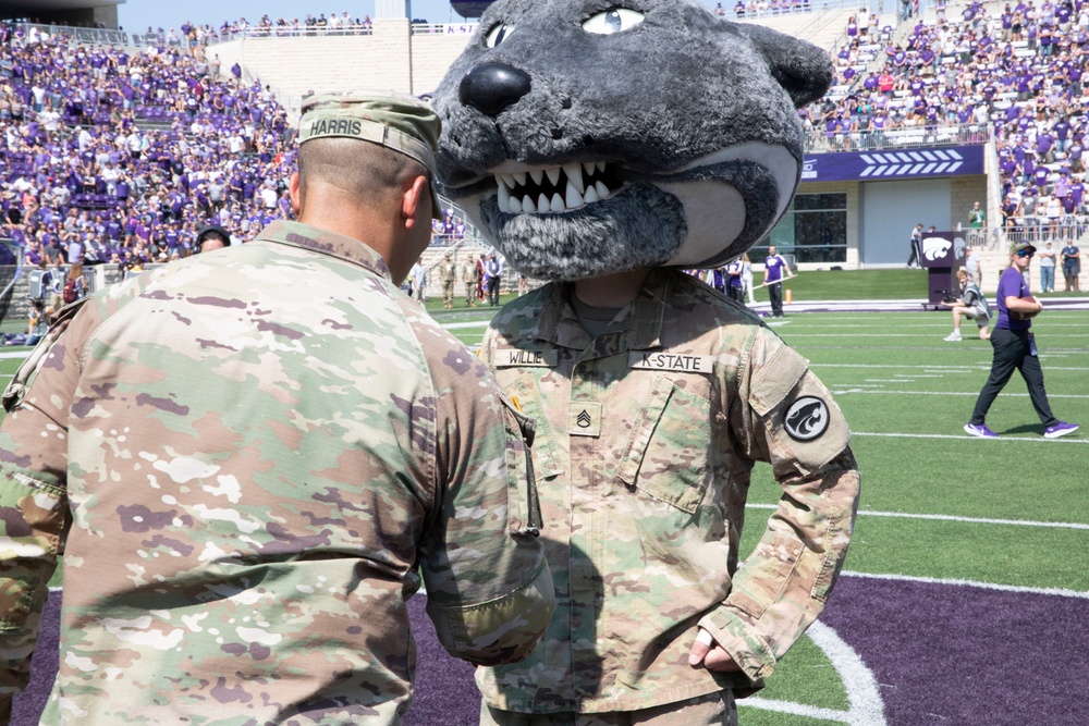 Touchdowns and Pushups: Fort Riley Day at Kansas State University