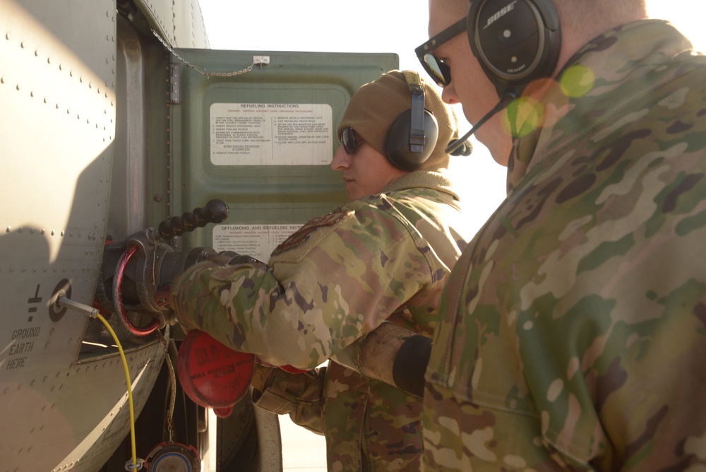 Aviation Detachment Rotation 21-4: 86th LRS performs wet wing defuel
