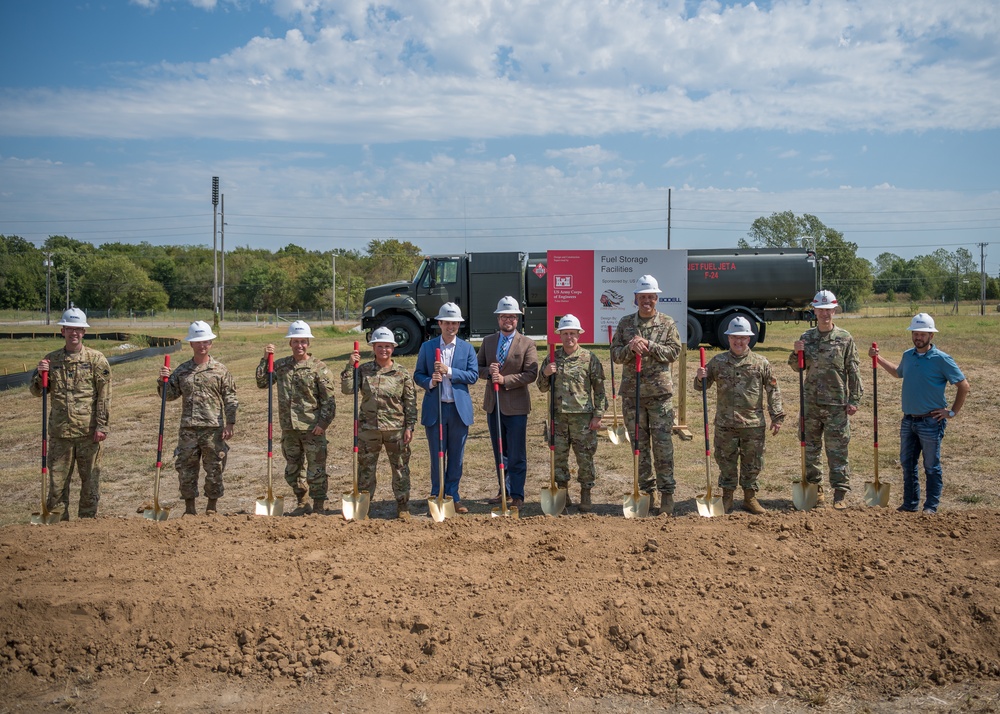 The 138th Fighter Wing breaks ground on a new Fuel Storage Complex
