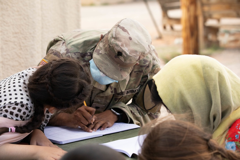 School time for Afghan evacuees