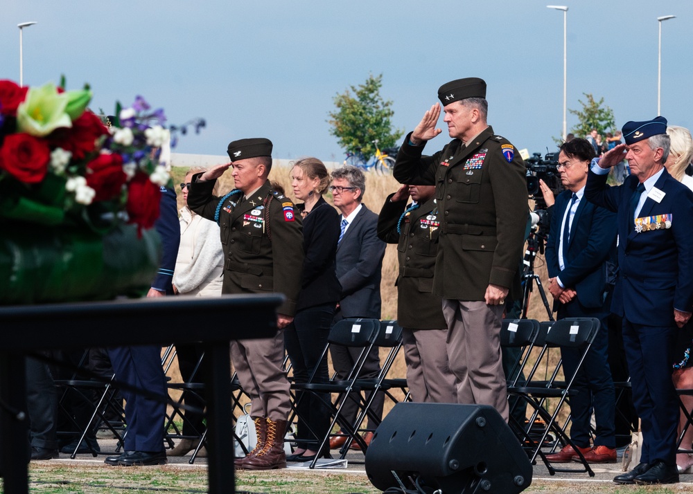 77th Anniversary of Operation Market Garden: Ceremony at the Waal Crossing Memorial