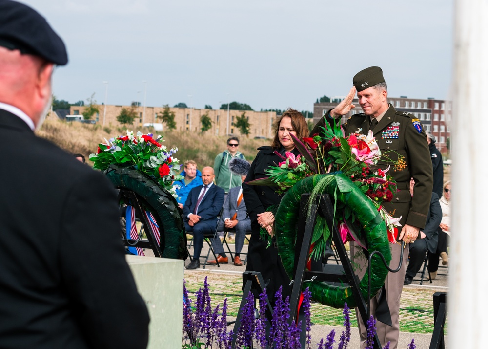 77th Anniversary of Operation Market Garden: Ceremony at the Waal Crossing Memorial