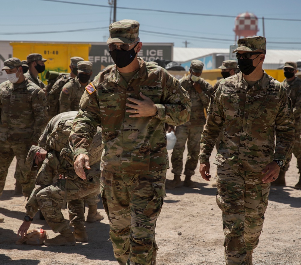 U.S. Army III Corps Command Maj. Gen. Steven W. Gilland visits Doña Ana Range Complex