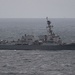 USS Mustin Sails in the Pacific Ocean