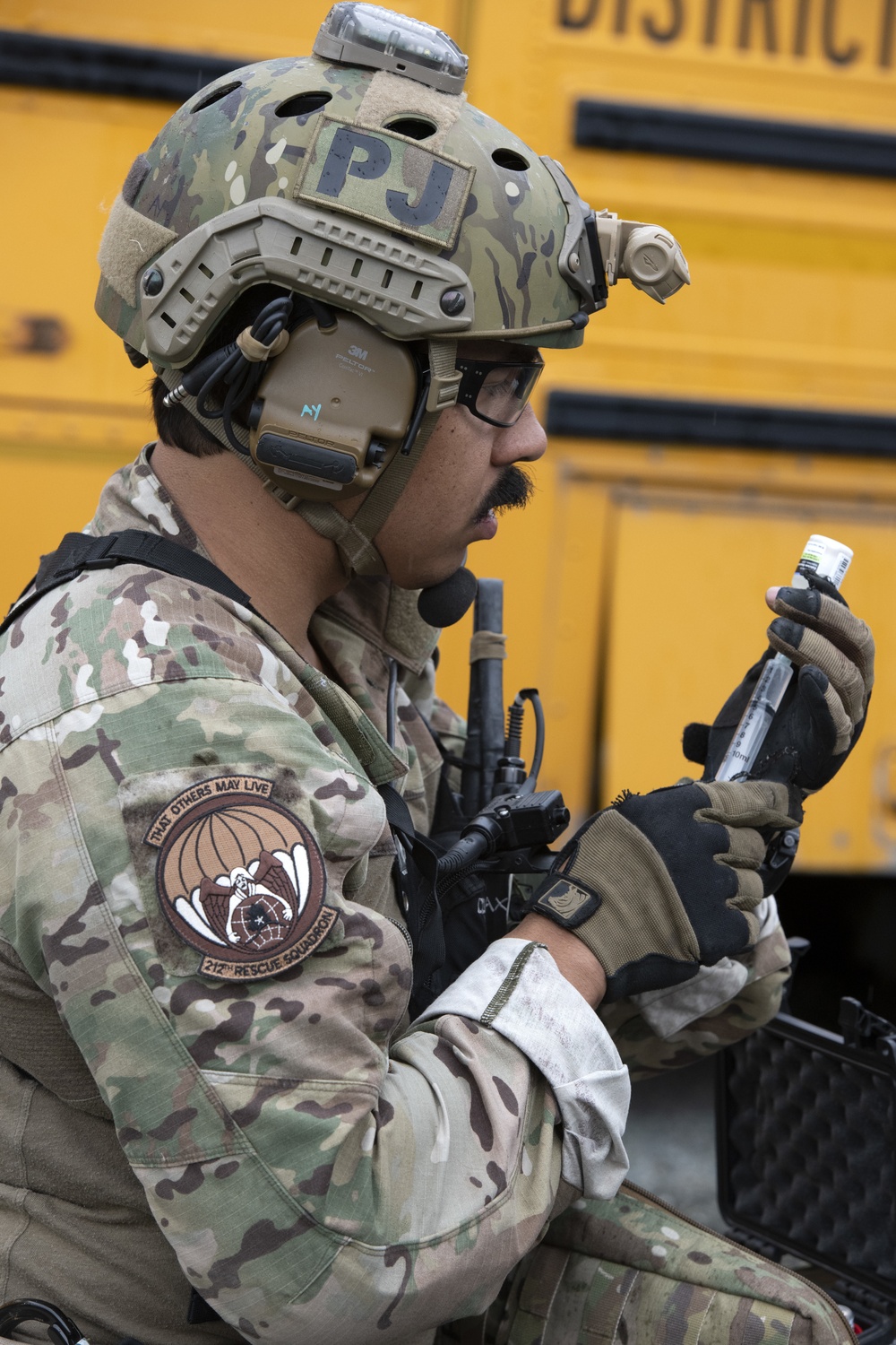 212th Rescue Squadron conducts confined-space rescue training