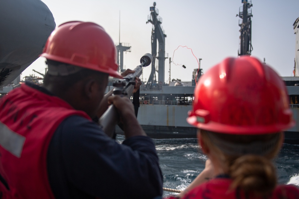 USS O'Kane (DDG 77) Conducts Replenishment-at-Sea