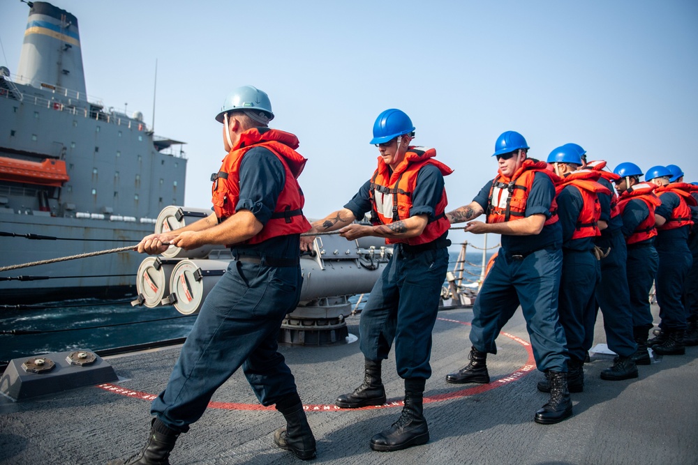 USS O'Kane (DDG 77) Conducts Replenishment-at-Sea