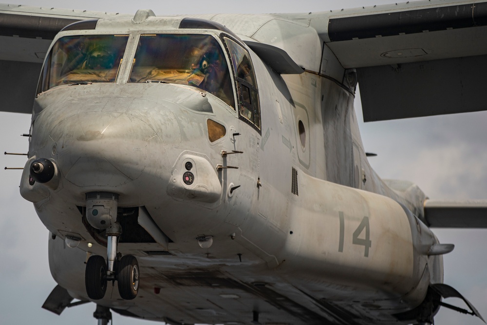 Osprey Flight Ops aboard USS Portland