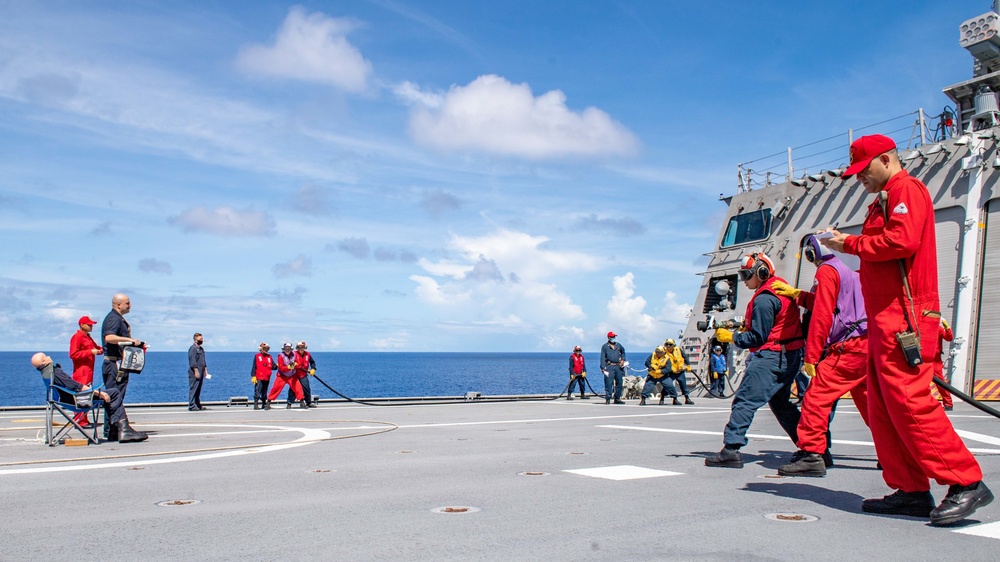 USS Charleston Sailors Participate in a Crash and Salvage Exercise