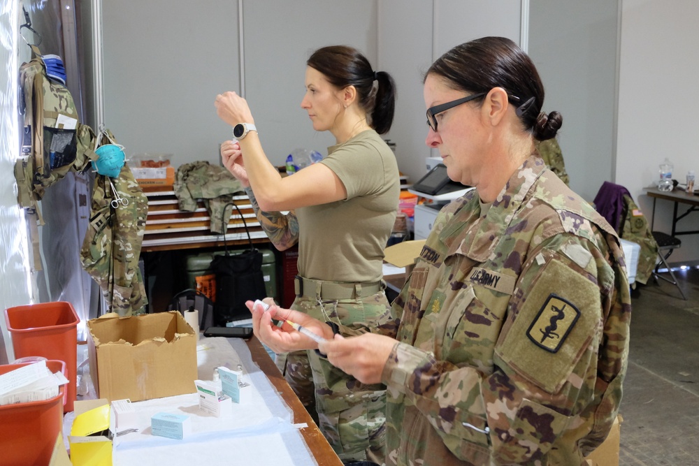 Army medical personnel vaccinate nearly 5,500 Afghan evacuees in less than 72 hours