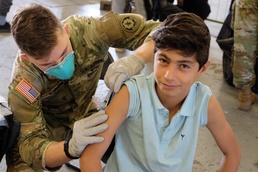 Army medical personnel vaccinate nearly 5,500 Afghan evacuees in less than 72 hours