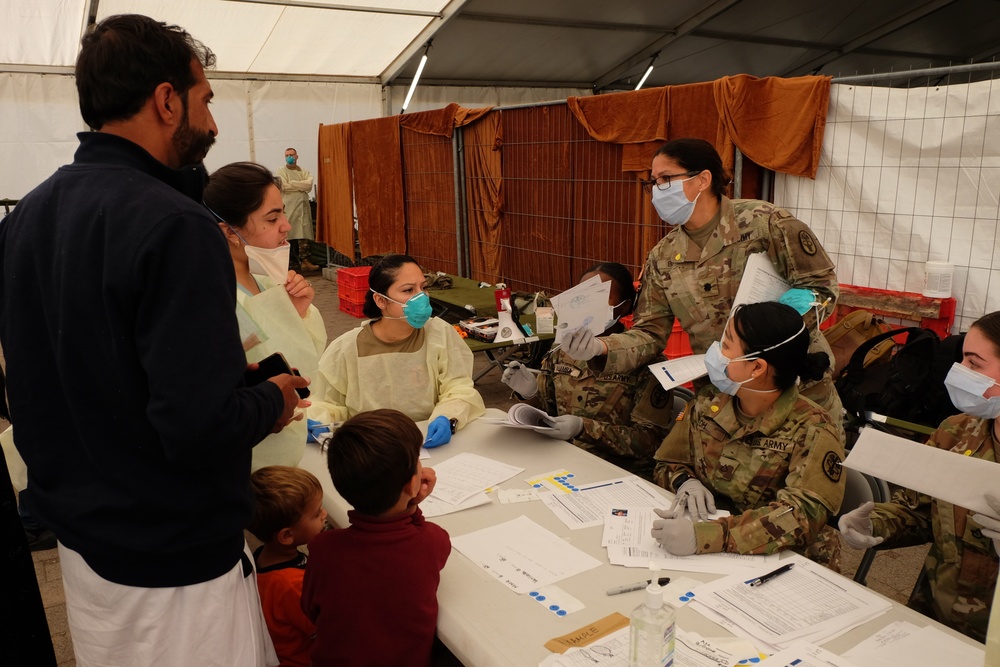 Army medical personnel vaccinate nearly 5,500 Afghan evacuees in less than 72 hours