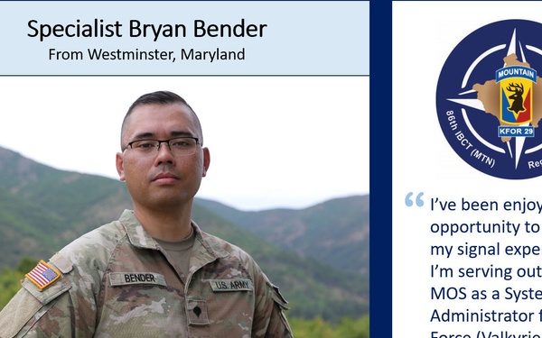 KFOR 29 RC-E Soldier Spotlight